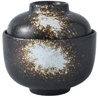 Soupière En Céramique Bol Pot bols à soupe en céramique, tasse à ragoût, œuf japonais, service à la vapeur, porcelaine, petite crème anglaise, Dessert oignon(White)