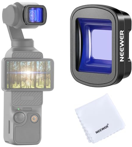 NEEWER 1.2X Blue Anamorphic Lens Compatible with DJI Osmo Pocket 3 and Accessories Creator Combo, Blue Cinematic Effect Large Screen, HD Magnetic Optical Glass Lens for Video, LS-44 Pro