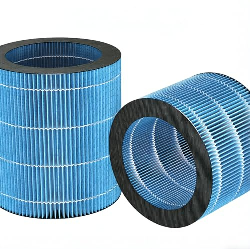 Vunanvu 2 Filtros de Repuesto para Purificador de Aire, HEPA Filtro Purificador de Aire Compatible con Philips HU3916, HU3918, HU2716 yHU2718, Recambio PurificadorAire AMF220/15, FY3446/30 y FYM220/30