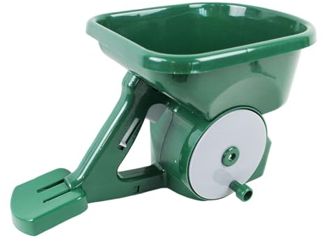 Rdxanc Esparcidores manuales de jardín de 3 litros ajustables para distribuir compost, semillas de cal de manera eficiente en hogares, jardines, esparcidores de césped de mano