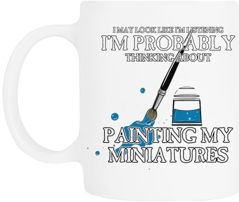 TAMBOOTEE Pensando En Pintar Taza De Cerámica Blanca Para Beber Ceramic Mug Drinking Cup