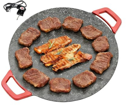 Generico Elektrisk platta för inomhusbruk – elektrisk stekpanna för matlagning utomhus grill, för restaurang inomhus utomhus picknick grill grill och camping
