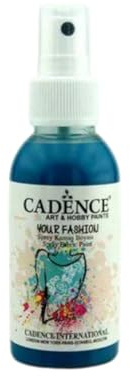 Cadence Textilfarbe zum Sprühen (Fashion Spray) | auf Wasserbasis | 100 ML (1116-Dunkeltürkis)