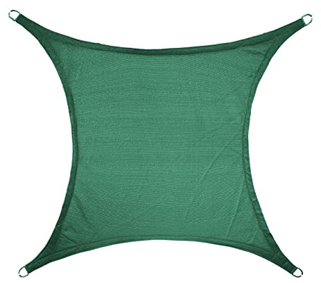 STI Vela Parasole Telo Ombreggiante Tenda Quadrata 3.6x3.6 mt Verde