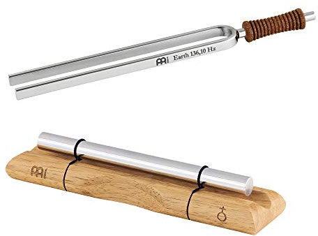 Sonic Energy Stimmgabel + Klangstab Bundle – Erde/Om – Für Meditation, Therapie, Zuhause (TF+EC-E-SET)