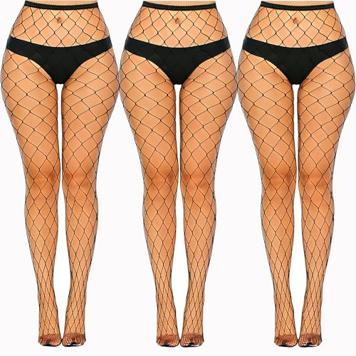 Libella 3 collant a rete di grandi dimensioni - Collant a rete a rete Calze sexy senza cuciture 27218