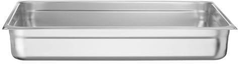 HENDI Contenitore Gastronorm, GN 2/1, resistenza termica -40 °C a 300 °C, compatibile con i forni a convezione, frigoriferi, bagno María, chafing dishes, 30L, 650x530x(H) 100mm, acciaio inox 18/10