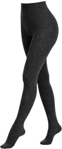 Weri Spezials Damenstrumpfhose Uni Glatte Blickdicht, Baumwolle in mehreren modernen Farben.