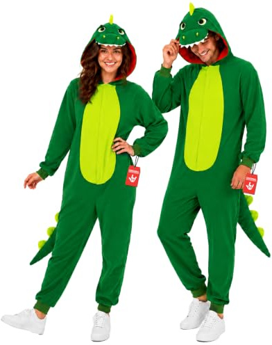Morph kostymer dinosaurie kostym vuxen onesie för män och kvinnor halloween djur pyjamas outfit