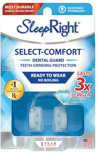 SleepRight Select-Comfort Night Guard – Dental Mouth Guard for Sleeping, Prevents Teeth Grinding & Clenching, Bruxism Protection (New Version)