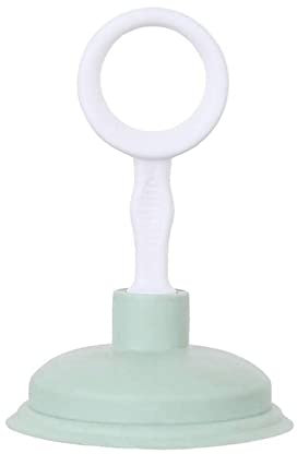 Mini stantuffo per lavello, strumento per sbloccare gli intasamenti per bagni, cucine, lavandini, bagni e docce (verde, 10,5 x 16,5 cm)