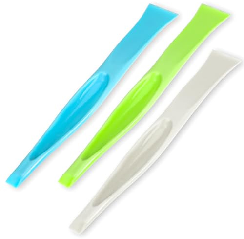 2 in 1 Plastic Scraper Tool,Multi-Purpose No-Scratch Scraping Tool Small Scraper Cleaning Tool for Removing Oil Stains, Dirt, Paint, Sticker Remover Gum Scraper (3 Pack)