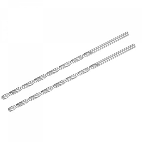 TA-VIGOR 2Pcs 6mm Extra Long Twist Drill Bits 250mm HSS Straight Shank | High Speed Steel Spiral Drill Bits for Wood, Metal, Aluminium and Plastic