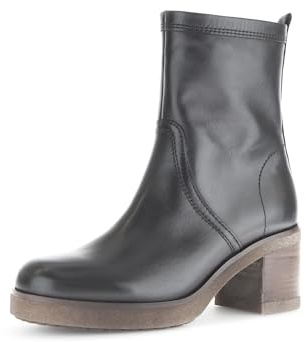 Gabor Damen Plateaustiefeletten, Frauen Stiefeletten,Leichte Mehrweite (G),halbstiefel,Kurzstiefel,schwarz (Micro),40 EU / 6.5 UK
