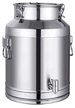 TVSKWMRQ Bauernhof-Milchtransportkanister – 5 l/9 l/14 l Milchkanne, Kanister, Topf, Weineimer, Fass, Wassereimer, Öl, Teetank mit versiegeltem Deckel und Zapfhahn/A / 14 l
