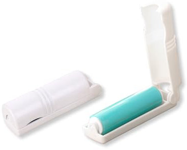 2er-Pack wiederverwendbare Fusselrollen, blau, faltbar, Mini-Fusselrolle, klein und tragbar, um Fusselhaar, Staub und Tierhaare leicht zu entfernen