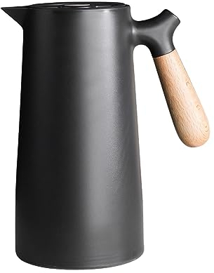 Théière isolée, pichet à café isotherme, grande carafe à café thermique, thermos à double paroi, doublure en verre domestique, cafetière isolante domestique, carafes sous vide, pot isolant (taille : 1