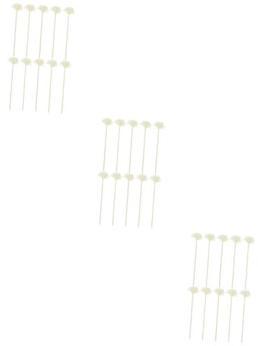 Cabilock 30stücke Rattan Duftstäbchen Mit Künstlichen Blumen Für Aromatherapie Raumduft Und Diffusoren Für Wohnräume Büro Und Spa