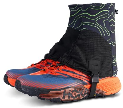 Trail Gaiters Sandproof,Low Ankle Gaters,Walking Hiking Ankle Leg Gaiters,Waterproof Hiking Gaiters, Outdoor Trail Running Gaiter for Snow,Trail Running,Hunting,Skiing,Mountain Climbing