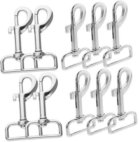 COLLBATH 10piezas Ganchos Presión Giratorios para Correa De Perro Clips De Prácticos y Resistentes