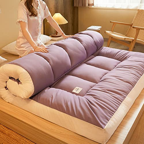 Japanische Klappmatratze, Doppelbettgröße, traditionelle Tatami-Bodenmatte für Futonbett