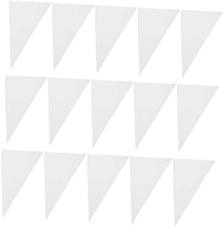 DOITOOL HDPE White 50pcs Tile Grout Bag Piping Cement Bag for Masonry Mortar Stone Brick Block Joints Molded-in Cuttable Tip