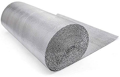 Thermal insulation film Double Reflective Insulation Roll, Self-adhesive Reflect A Heat Radiator Insulation Foil Vapour Barrier And Thermal Insulation Aluminium Foil Membrane Saves Energy An