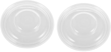 SUPVOX Inserto Flangia in Silicone Bianco 2 Pezzi per Pompa Tiralatte Indossabile, Accessori Valvola Morbidi e Leggeri per Allattamento Confortevole