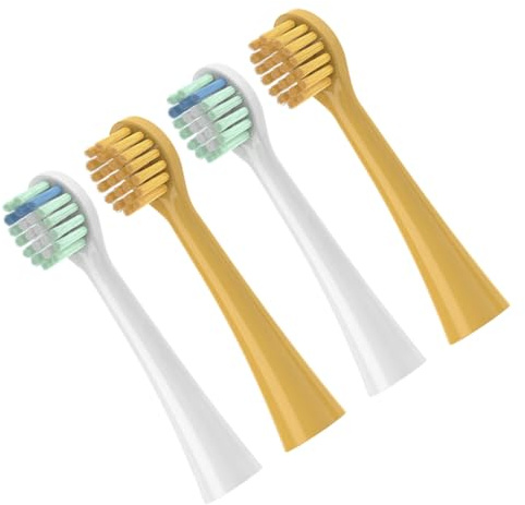 WRITWAA 4pièces Têtes De Brosse à Dents Électriques Souples Et Denses Pour Remplacement Lot De Nettoyage Et Protection Des Gencives