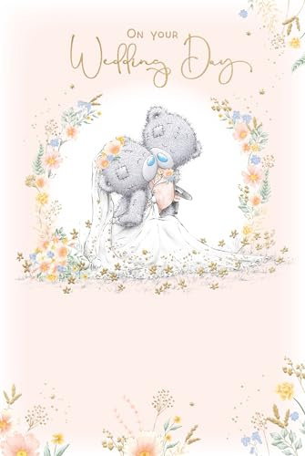 Me to You Tatty Teddy Congratulations On Your Wedding Day Greeting Card 6 x 9 Inches (15 x 22 Cms) - Official Collection