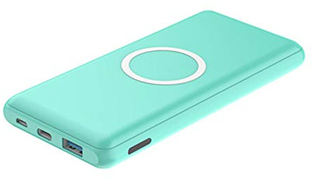 Power Bank,PowerBank Qi Wireless, 10000mAh 10W Fast Qi Wireless External Battery Pack with Dual Input (Type-C & Micro USB) Compatible XS/XR/XS Max/8/8 Plus and More Devices