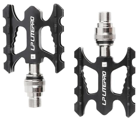 VRTYVEYBB 1 par snabbfrigörande pedaler breddad halkfri ultralätt aluminiumlegering pedal DU tätade lagerpedaler mountain bike del