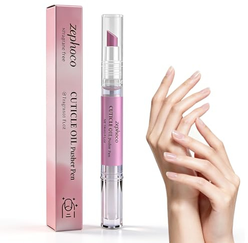 3-in-1 Nagelhautentferner Nagelöl Stift, Nagelpflegestift, Nail Care Pen, Nail Cuticle Remover Pen, Nagelhautschieber-Ölstift, für die Reparatur von Rissigen und Trockenen Nägeln