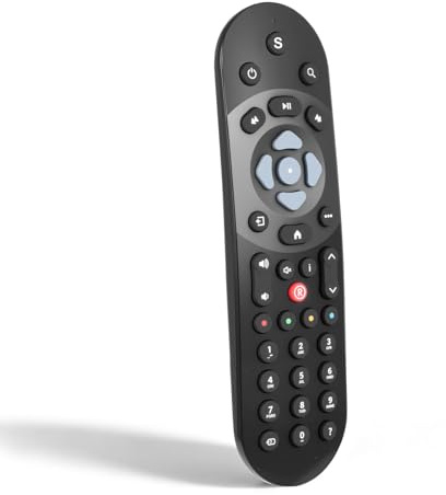 Telecomando di ricambio universale per telecomando a infrarossi compatibile con tutti i S-ky Q/Q TV Box, S-ky Q Mini Box e S-ky Q Silver Box, con distanza di funzionamento di 10 m