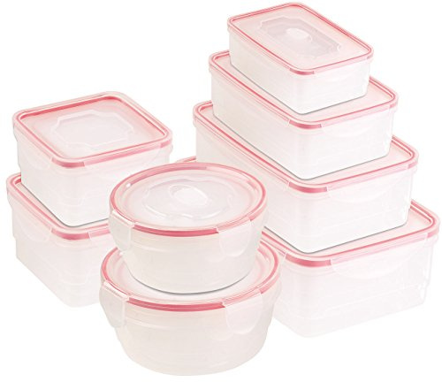 Rosenstein & Söhne Vorratsdosen BPA frei: 8 Frischhaltedosen-Set mit Clip-Deckel, lebensmittelecht (BPA freie Vorratsdosen, Dosen Set, Küche)