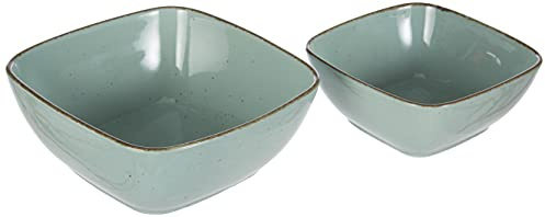 Ritzenhoff & Breker Servierschalen-Set Casa, 2-teilig, 18x18 cm und 22x22 cm, Blau