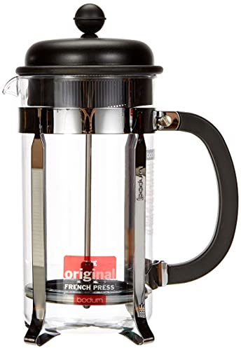 Bodum 1918-01SA-10 CAFFETTIERA Kaffeebereiter 8 Tassen 1 L Kunststoff, Schwarz