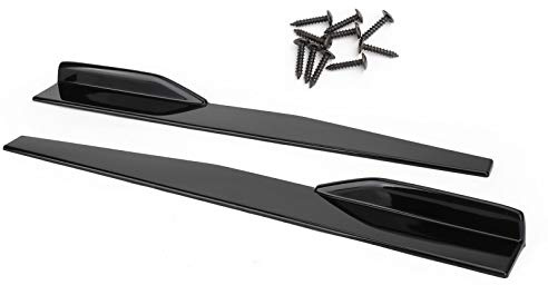 Artudatech Seitenschweller Auto Rocker Splitters Diffusor Winglet Wings 86cm Car Side Skirts Gloss Black