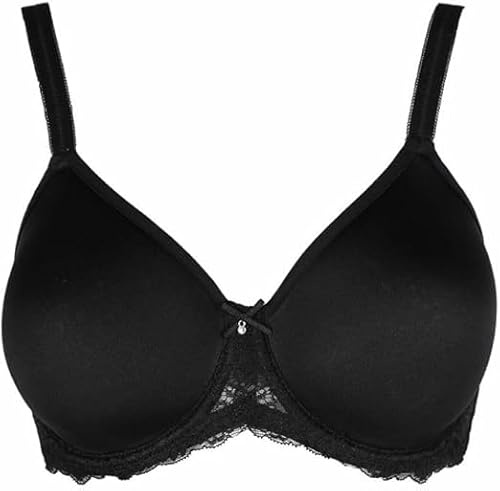 SIèLEI Reggiseno con Coppe Spacer E Ferretto Un Fascia Morbido Pizzo Attuale e Malizioso Elegante E Raffinato Allure Art 2686 (C, Nero, 4)