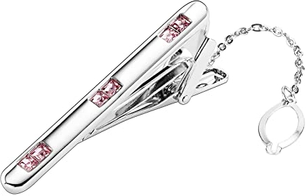 Aotiwe Krawattennadel Deutschland, Geschenke für den Ehemann Rechteck Rosa Rostfreier Stahl Business Stil
