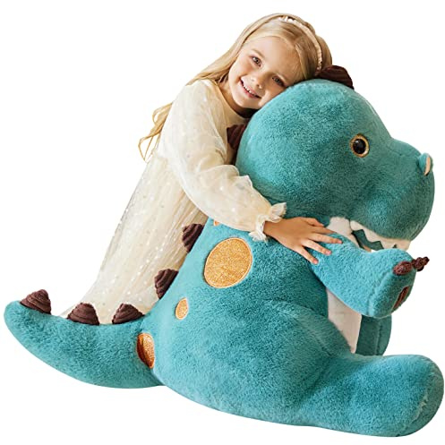 EARTHSOUND Groß Dinosaurier Kuscheltier Riesen Stofftier, XL XXL Riesige Plüschtier Gross Plüsch Spielzeug 60cm Weich Flauschige Plüschtiere,Jumbo Stofftiere Süße Geschenk für Kinder