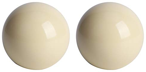 Alomejor Billardkugeln, 2 Stück 5,72 cm, Billard und Pool Billardkugeln, Weiße Harz Snooker Kugeln, Billardtisch, Billard Queue Kugel