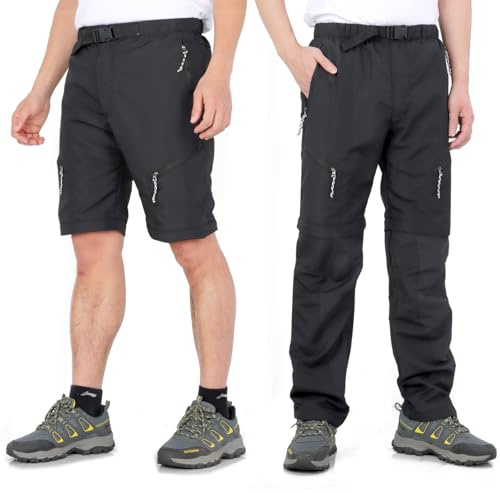 LHHMZ Pantalon de randonnée Convertible pour Hommes, Pantalon décontracté pour l'extérieur