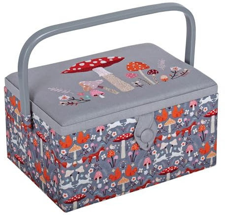 Hobby Gift Scatola portaoggetti per hobby, per cucito, misura media, ricamata, per fai da te