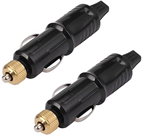 AID Lot de 2 adaptateurs de prise allume-cigare de voiture 12/24 V + fusibles