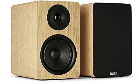 mohr Bonito K3 Kompaktlautsprecher Regallautsprecher HiFi Stereo Kompaktboxen Regalboxen Audio Musikboxen (Eiche)