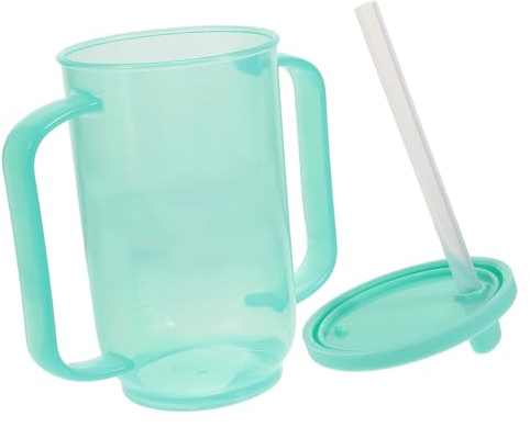 Baluue Auslaufsicherer Trinkbecher Für Senioren Und Behinderte Mit Geneigtem Mund Design Praktischer Pflegebecher Für Alltag Und Mutterschaft 5.43X5.12X3.03In