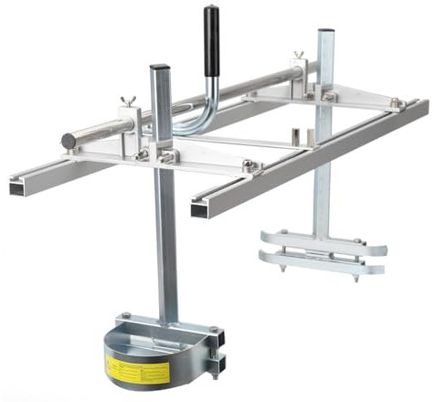 ECUTEE Segheria a Catena Motoseghe Planking Fresatura, Segheria Portatile per Motosega Tavolame Lame 35 cm a 60cm, Alluminio e Acciaio Inox Cavalletto Taglialegna Chainsaw Segheria Mobile