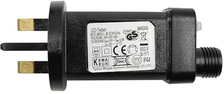 Tiardey Spina trasformatore Driver LED 24V con Adattatore di Alimentazione IP44 per luci Lampeggianti