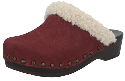 Berkemann Unisex Soft-Toeffler Holzschuh, Bordeaux, 37 EU
